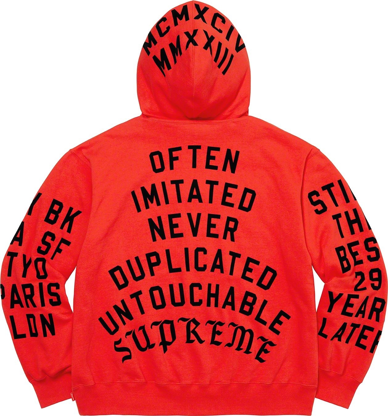 Supreme Team Flocked Hooded Sweatshirt view 16